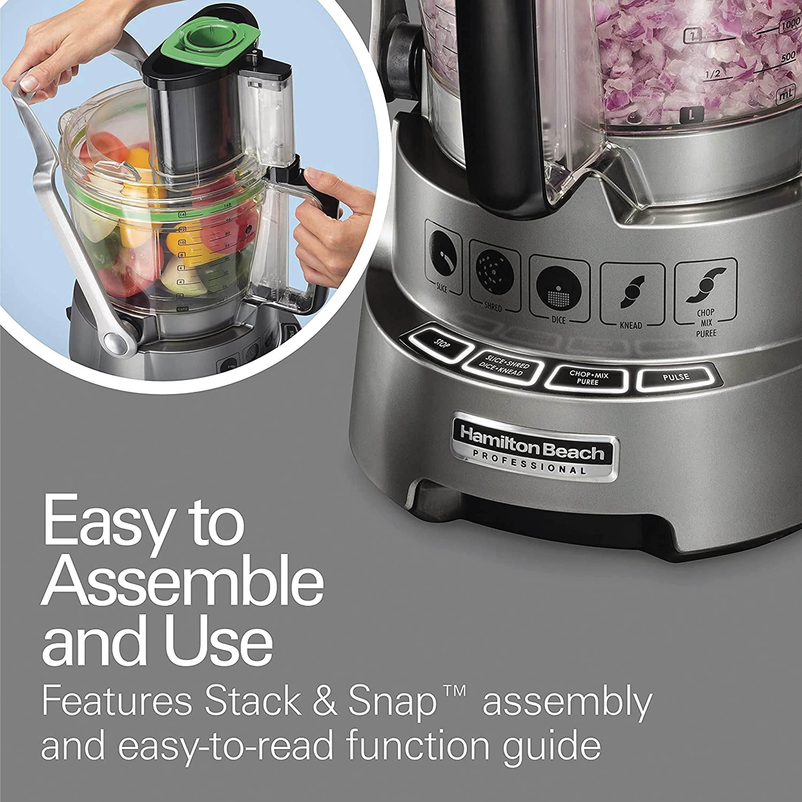 HAMILTON BEACH - 14-Cup Dicing Food Processor - Silver - 70825-SAU - Kitchenary
