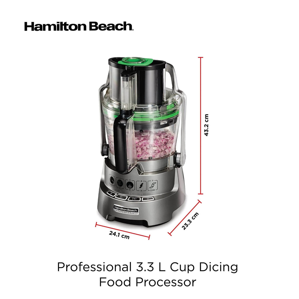 HAMILTON BEACH - 14-Cup Dicing Food Processor - Silver - 70825-SAU - Kitchenary