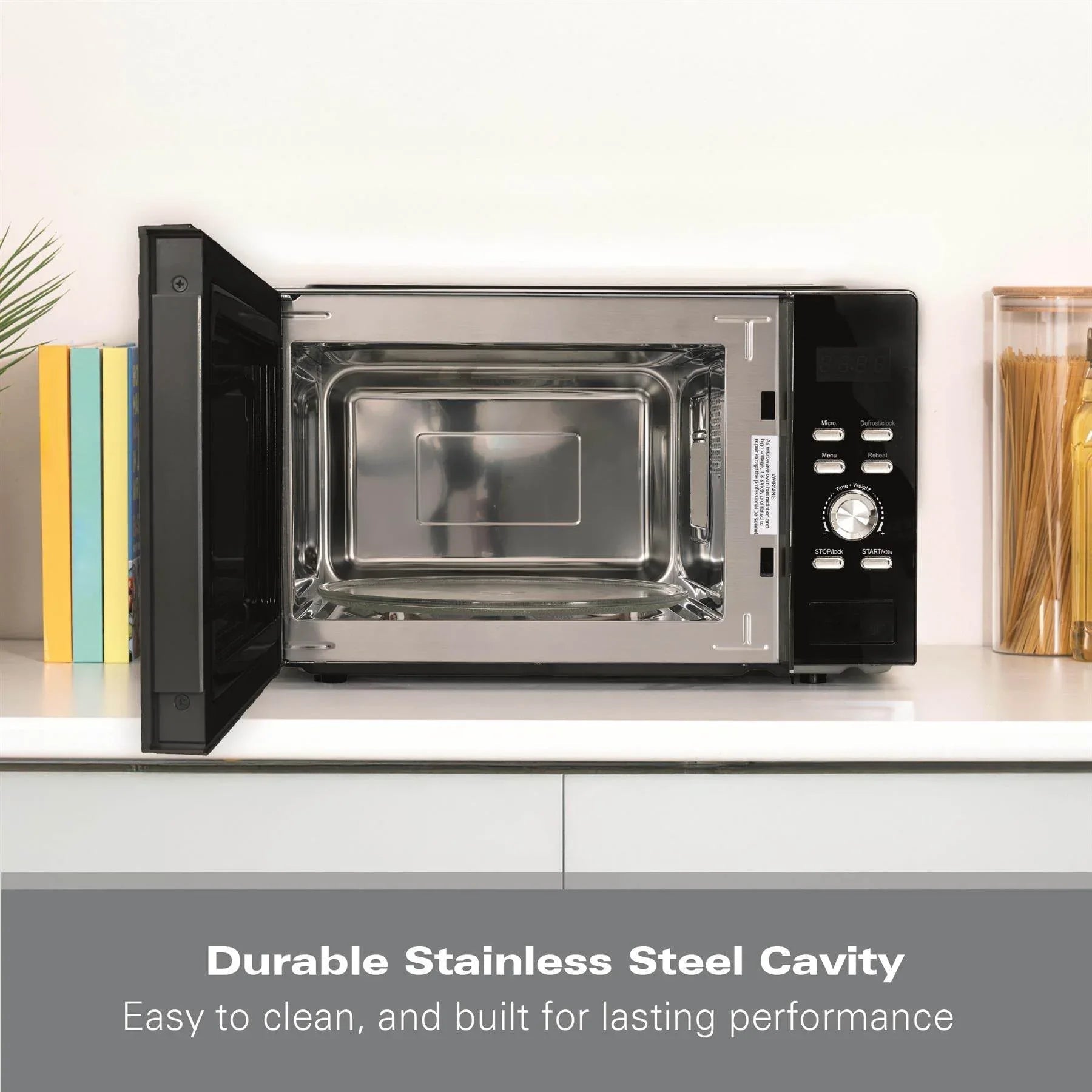 HAMILTON BEACH - 30L Family Microwave - Black - HB30FUXP04 - Kitchenary