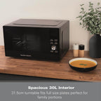 HAMILTON BEACH - 30L Family Microwave - Black - HB30FUXP04 - Kitchenary
