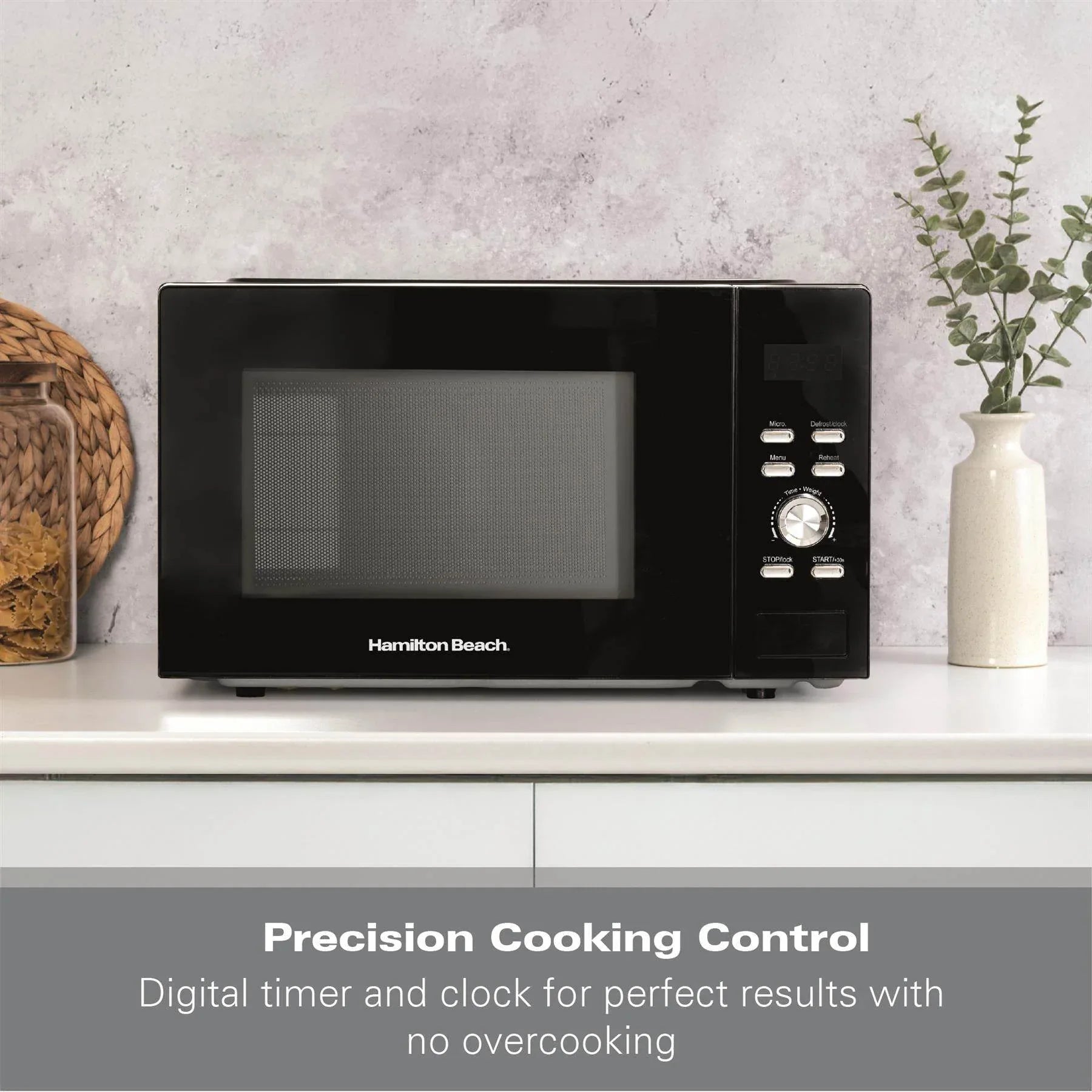 HAMILTON BEACH - 30L Family Microwave - Black - HB30FUXP04 - Kitchenary