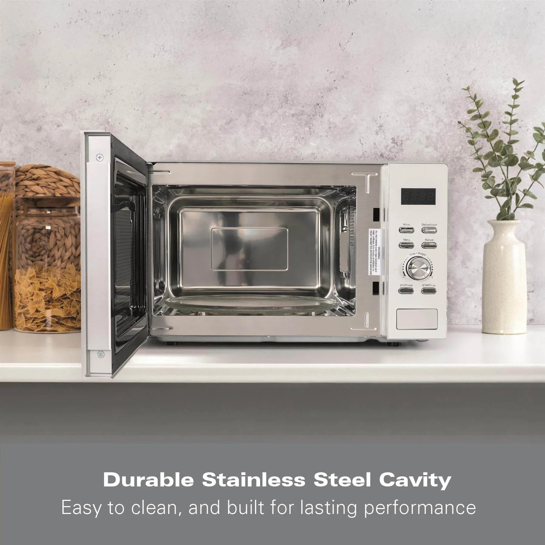 HAMILTON BEACH - 30L Family Microwave - Silver - HB30FUXP04S - Kitchenary