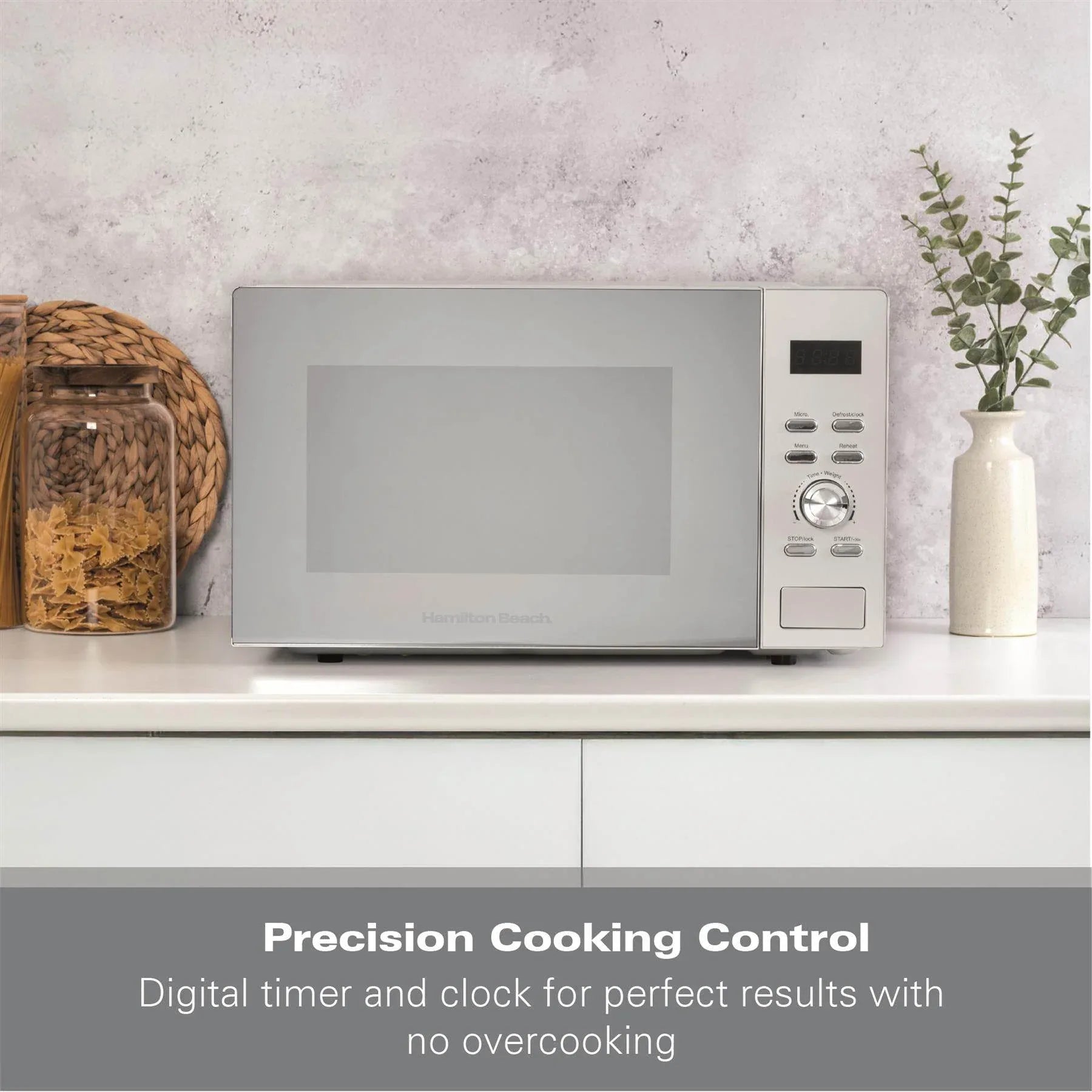 HAMILTON BEACH - 30L Family Microwave - Silver - HB30FUXP04S - Kitchenary