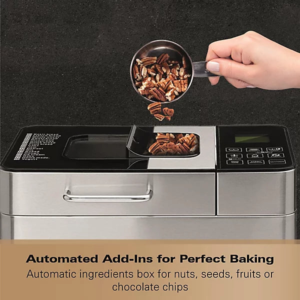 HAMILTON BEACH - Artisan Pro Automatic Bread Maker - Silver - HB8202BMP - Kitchenary