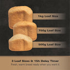 HAMILTON BEACH - Artisan Pro Automatic Bread Maker - Silver - HB8202BMP - Kitchenary