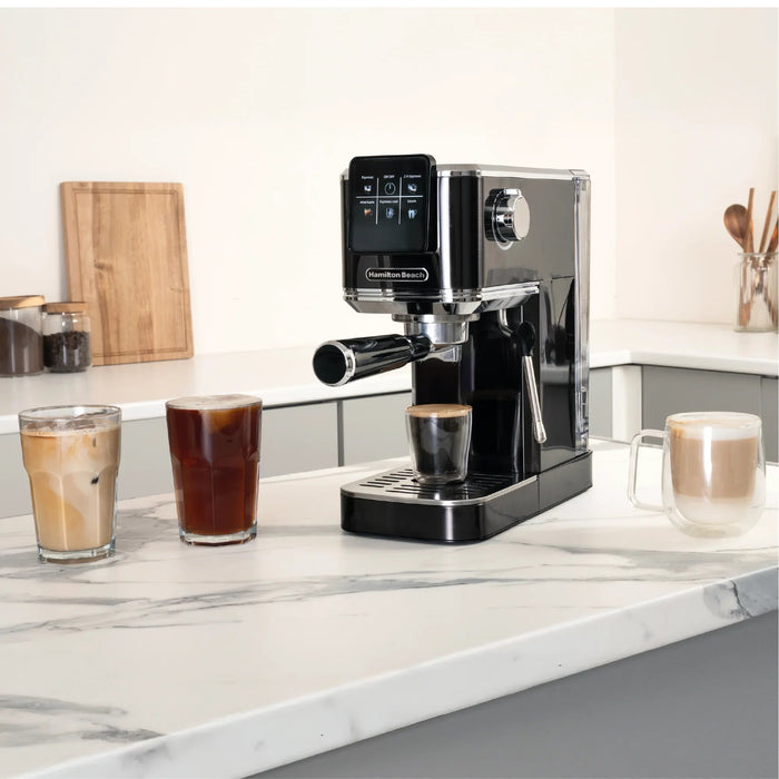 HAMILTON BEACH - BaristaPro Touch 5-in-1 Espresso Machine - Black - HBC5210B - Kitchenary