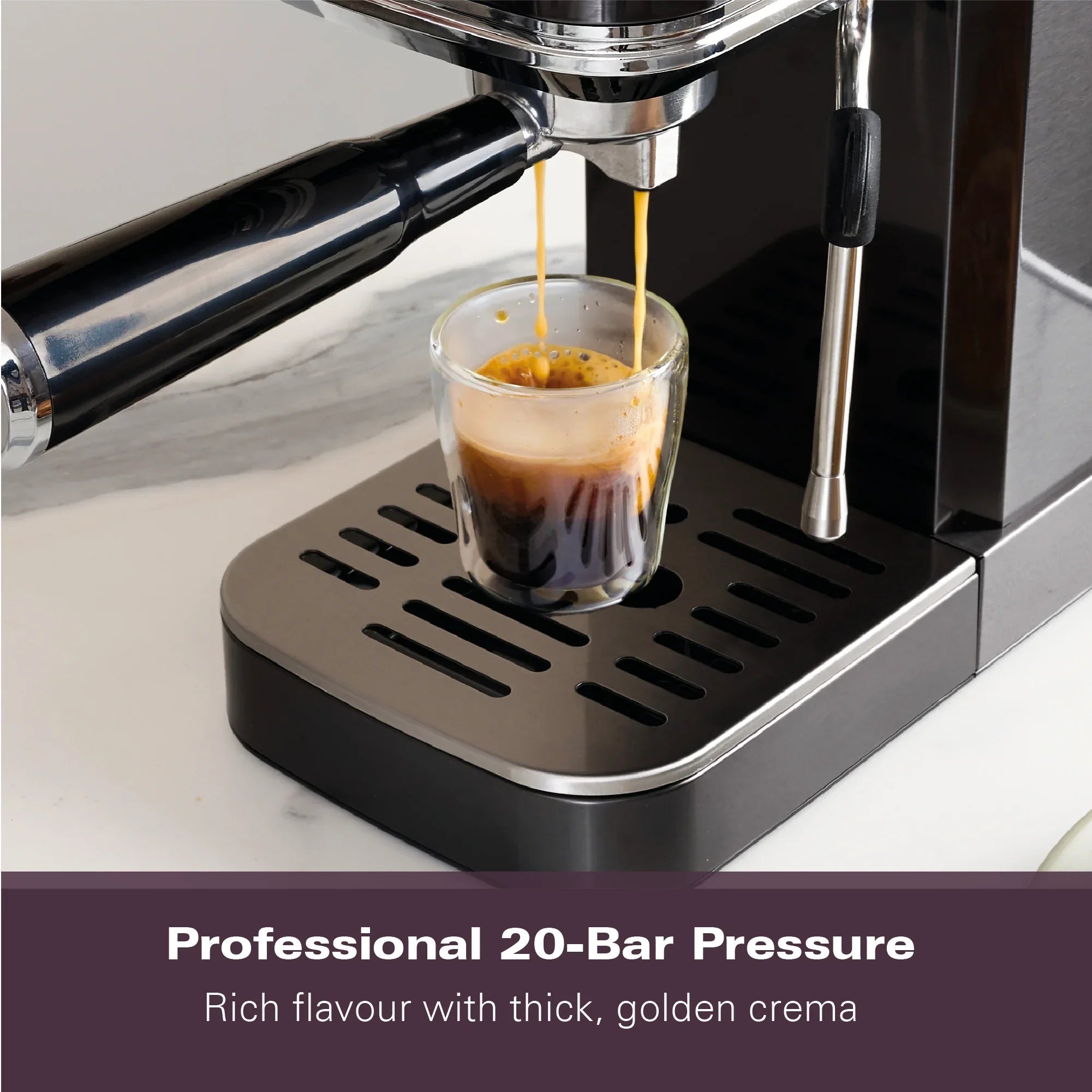 HAMILTON BEACH - BaristaPro Touch 5-in-1 Espresso Machine - Black - HBC5210B - Kitchenary