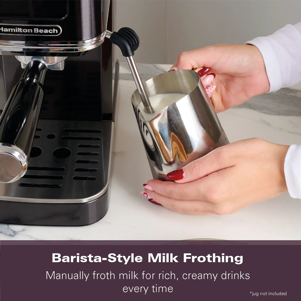 HAMILTON BEACH - BaristaPro Touch 5-in-1 Espresso Machine - Black - HBC5210B - Kitchenary