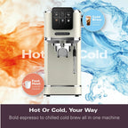 HAMILTON BEACH - BaristaPro Touch 5-in-1 Espresso Machine - Cream - HBC5210C - Kitchenary