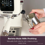 HAMILTON BEACH - BaristaPro Touch 5-in-1 Espresso Machine - Cream - HBC5210C - Kitchenary