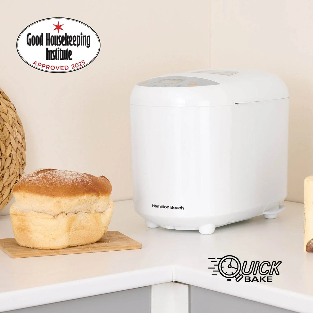 HAMILTON BEACH - Essential QuickBake 19-in-1 Automatic Bread Maker - White - HB8103BMW - Kitchenary
