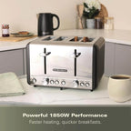HAMILTON BEACH - Harmony 4 Slice Toaster - Espresso - HBT018B - Kitchenary