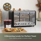 HAMILTON BEACH - Harmony 4 Slice Toaster - Espresso - HBT018B - Kitchenary