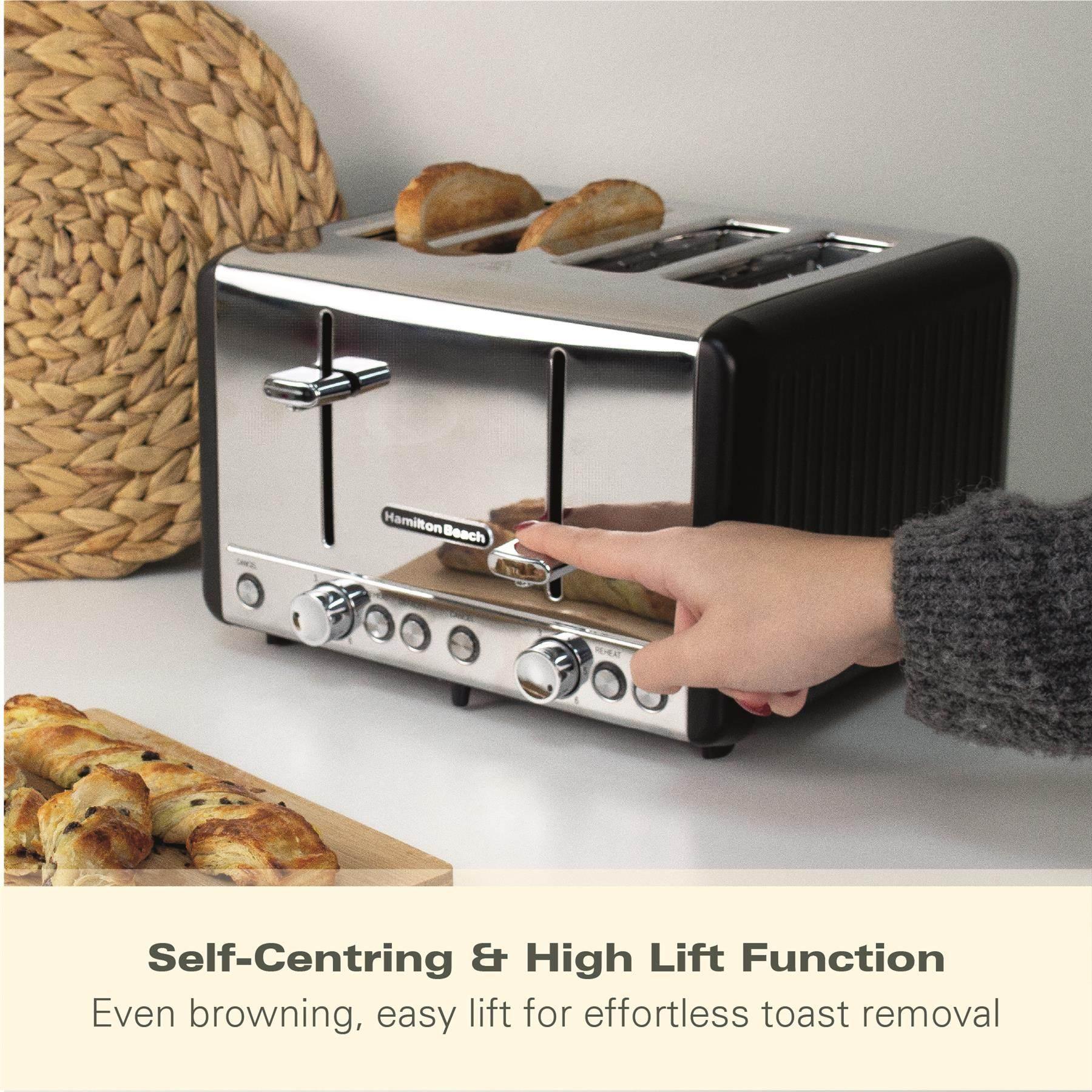 HAMILTON BEACH - Harmony 4 Slice Toaster - Espresso - HBT018B - Kitchenary