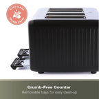 HAMILTON BEACH - Harmony 4 Slice Toaster - Espresso - HBT018B - Kitchenary