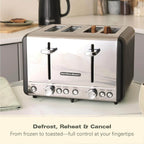 HAMILTON BEACH - Harmony 4 Slice Toaster - Espresso - HBT018B - Kitchenary