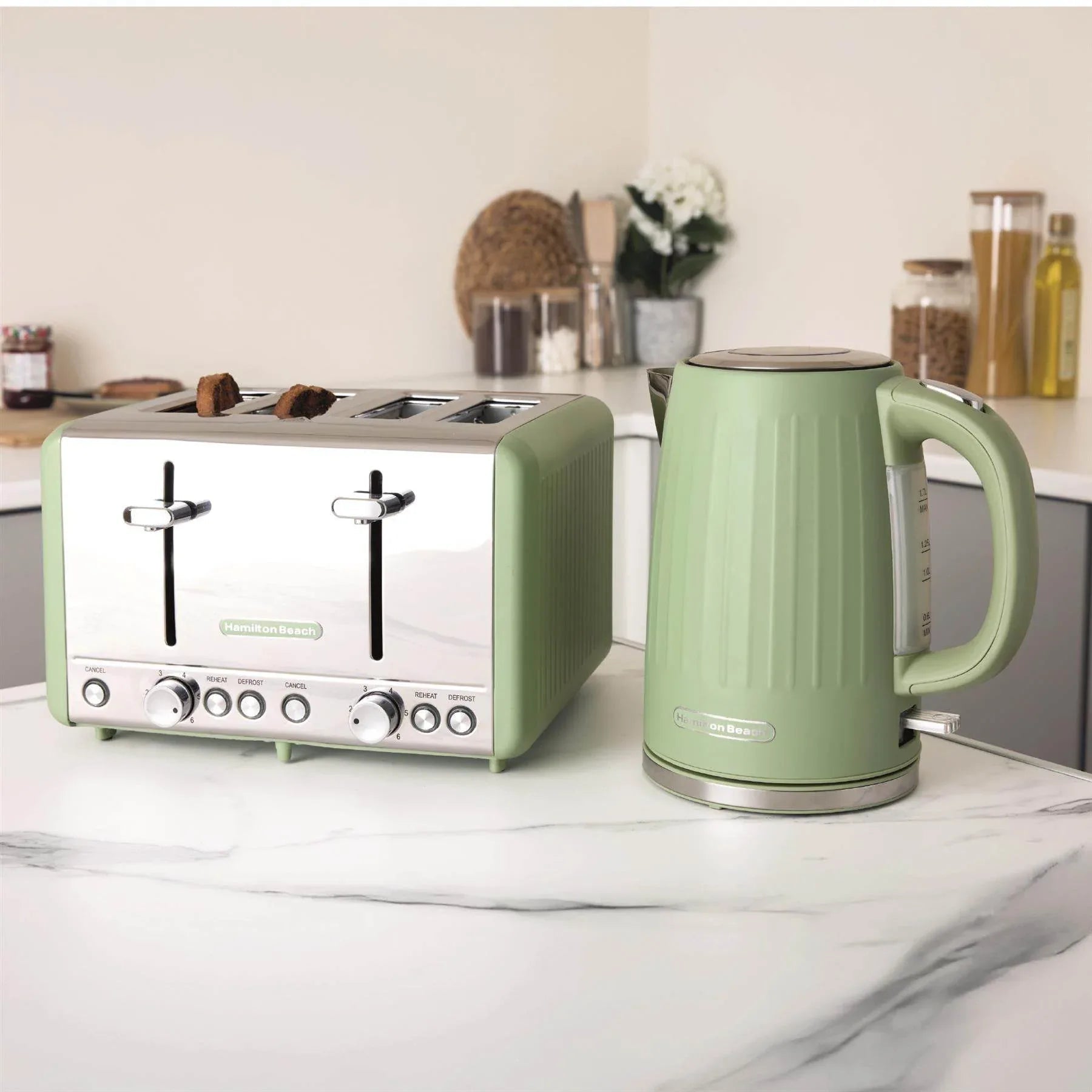 HAMILTON BEACH - Harmony 4 Slice Toaster - Matcha - HBT018M - Kitchenary