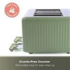 HAMILTON BEACH - Harmony 4 Slice Toaster - Matcha - HBT018M - Kitchenary
