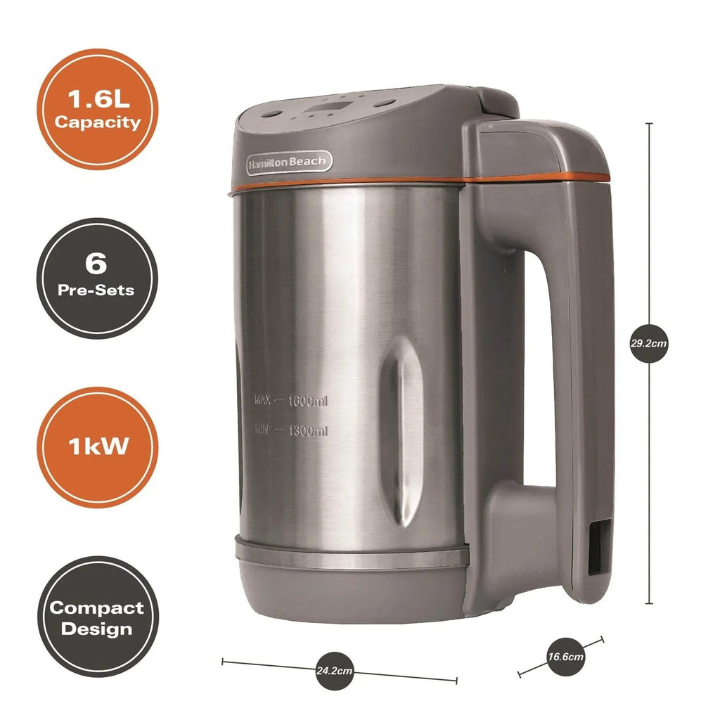HAMILTON BEACH - Intelligent Pro Soup Maker Plus - Grey - HBSM003G - Kitchenary