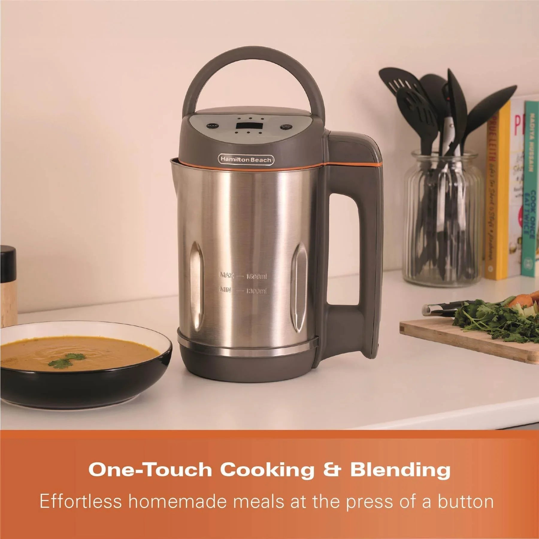 HAMILTON BEACH - Intelligent Pro Soup Maker Plus - Grey - HBSM003G - Kitchenary