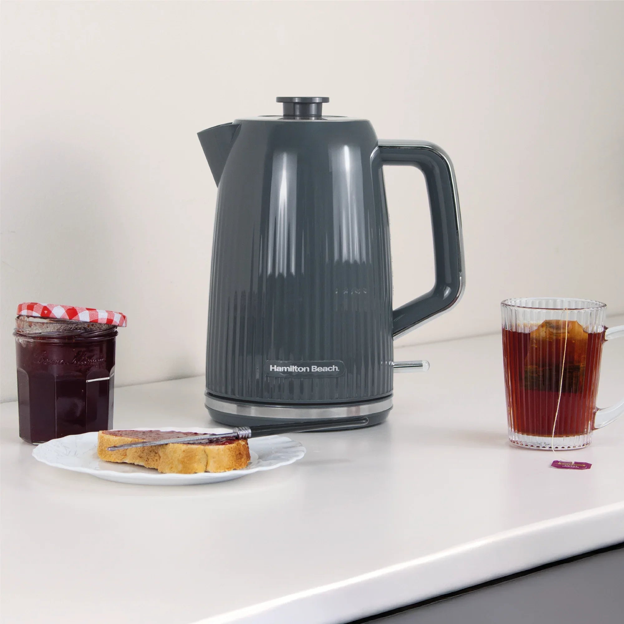HAMILTON BEACH - Miami 1.7L Kettle - Charcoal Grey - HB3023CH - Kitchenary