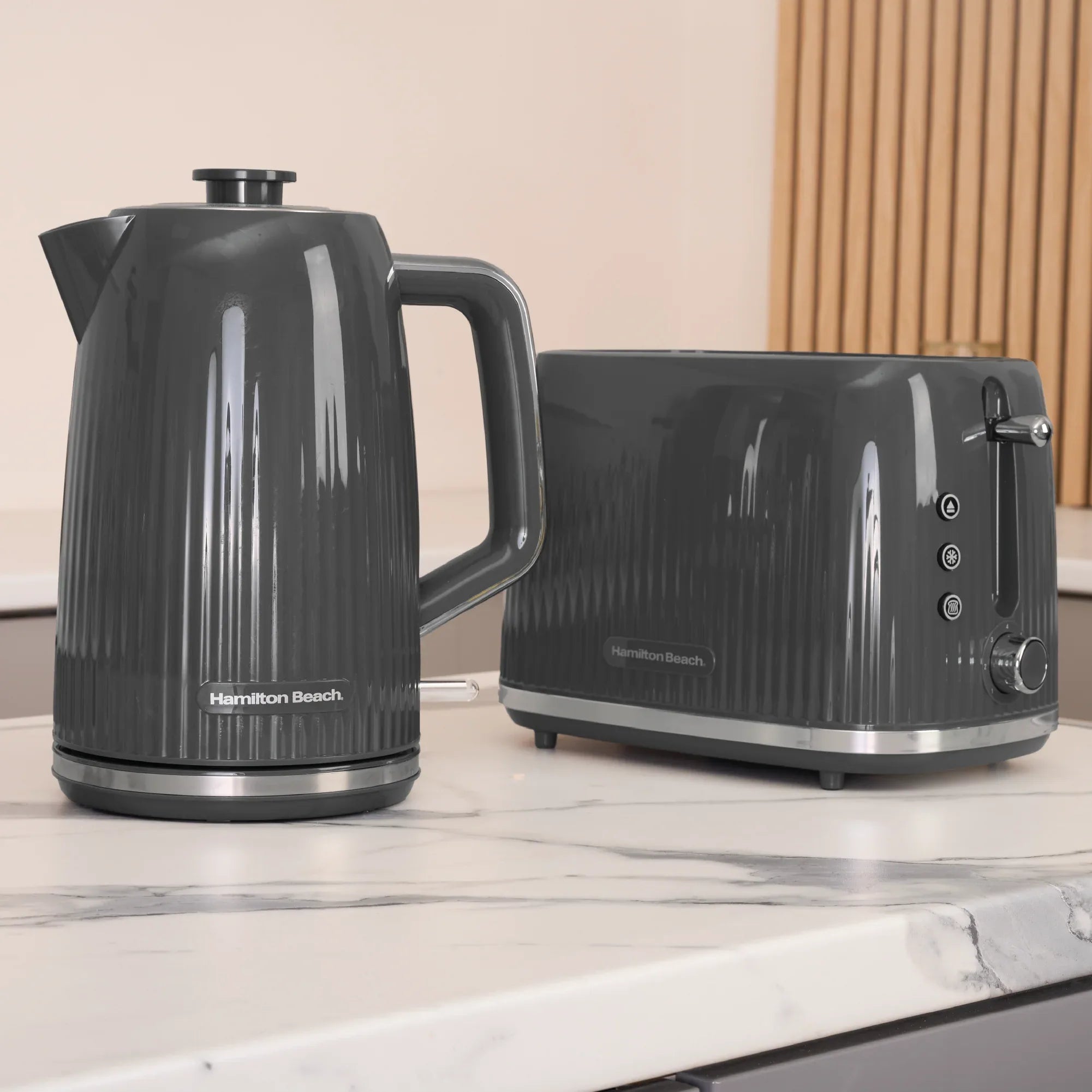HAMILTON BEACH - Miami 1.7L Kettle - Charcoal Grey - HB3023CH - Kitchenary