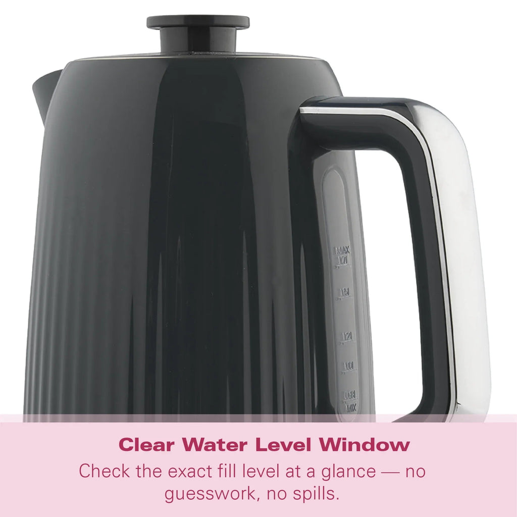 HAMILTON BEACH - Miami 1.7L Kettle - Charcoal Grey - HB3023CH - Kitchenary