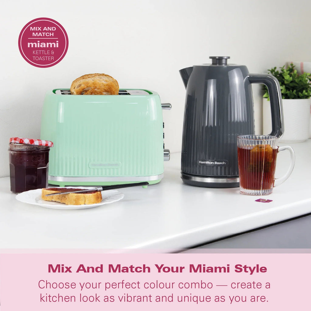 HAMILTON BEACH - Miami 1.7L Kettle - Charcoal Grey - HB3023CH - Kitchenary