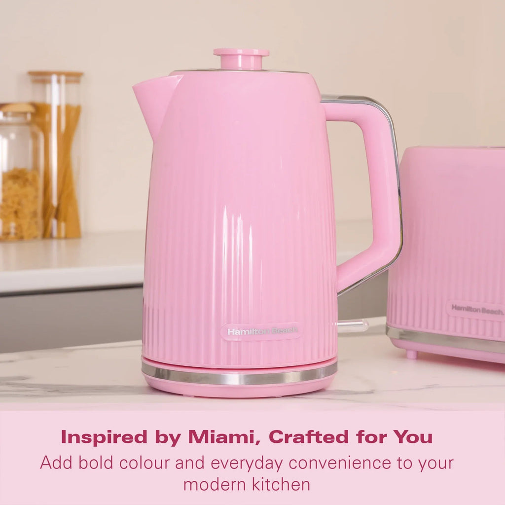 HAMILTON BEACH - Miami 1.7L Kettle - Flamingo Pink - HB3023F - Kitchenary