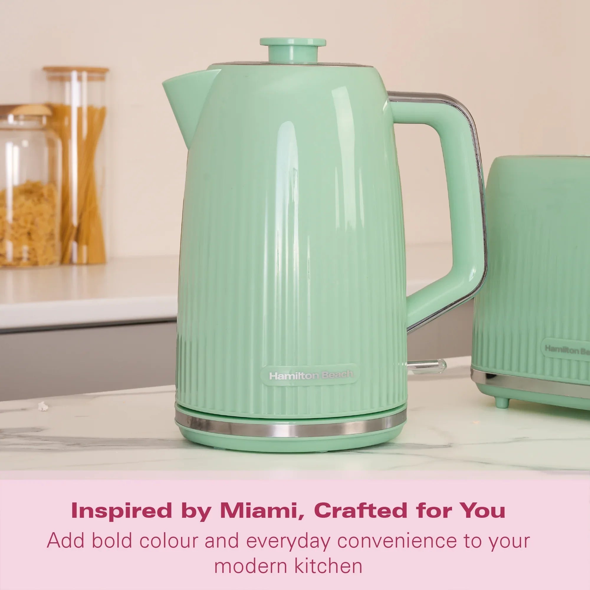 HAMILTON BEACH - Miami 1.7L Kettle - Mojito Mint - HB3023M - Kitchenary