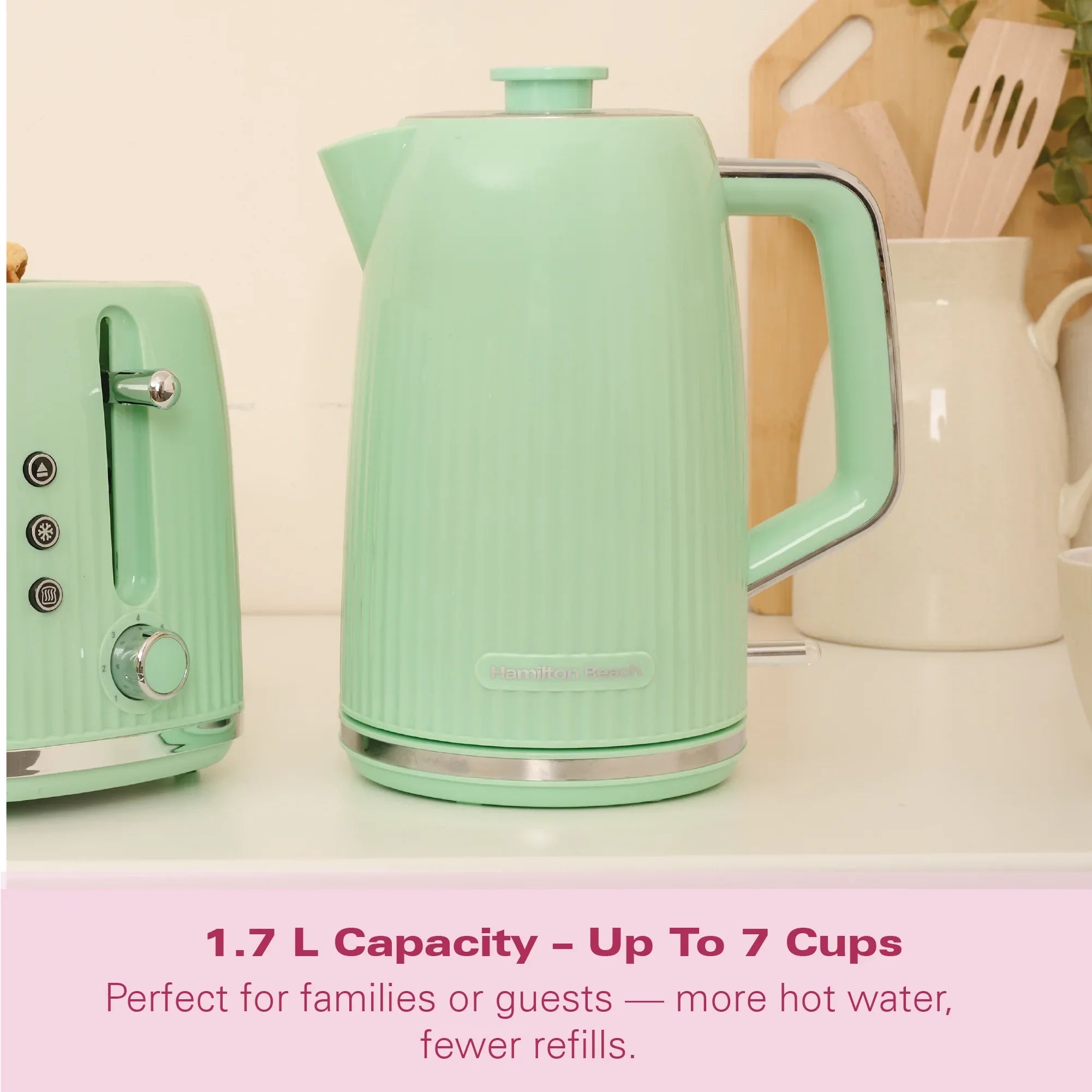HAMILTON BEACH - Miami 1.7L Kettle - Mojito Mint - HB3023M - Kitchenary