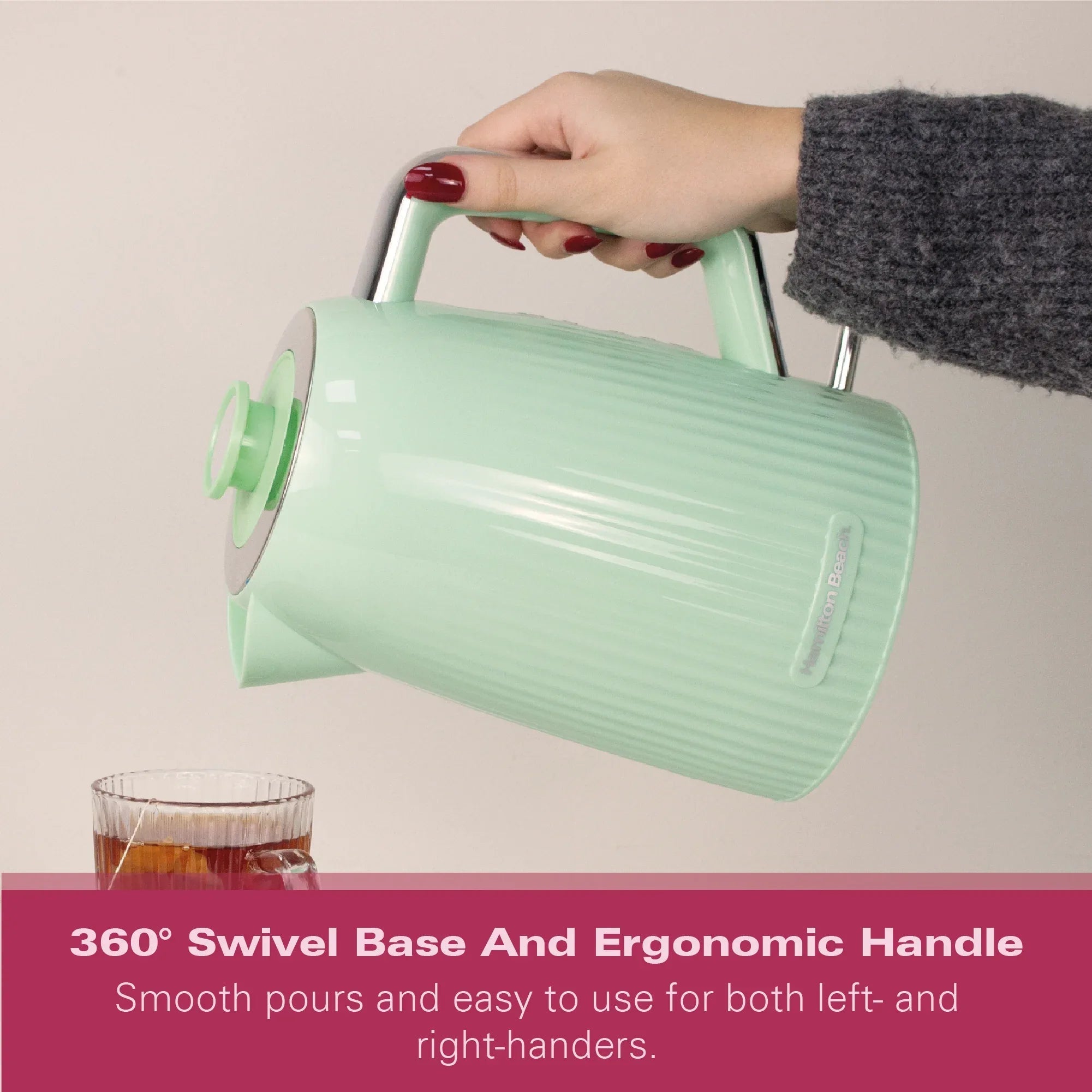 HAMILTON BEACH - Miami 1.7L Kettle - Mojito Mint - HB3023M - Kitchenary