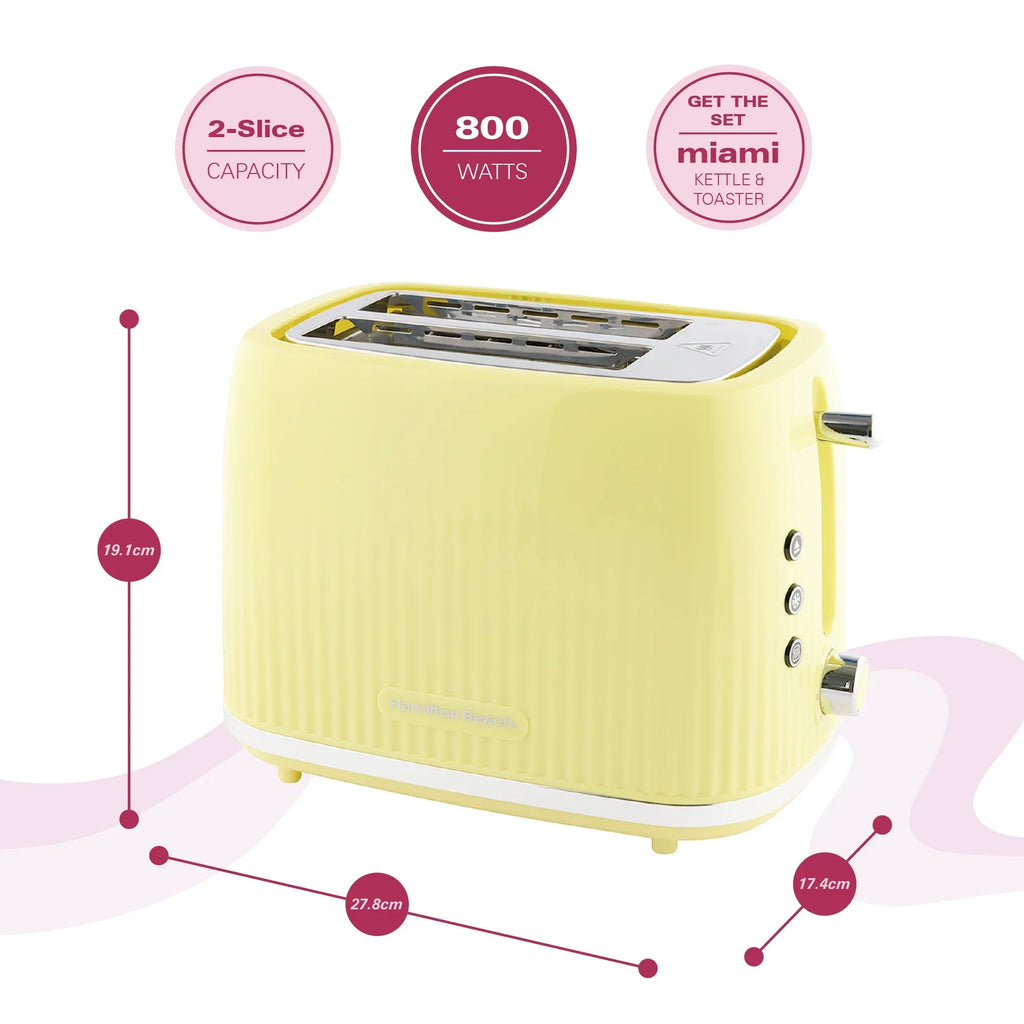 HAMILTON BEACH - Miami 2 Slice Toaster - Banana Split - HB1420B - Kitchenary