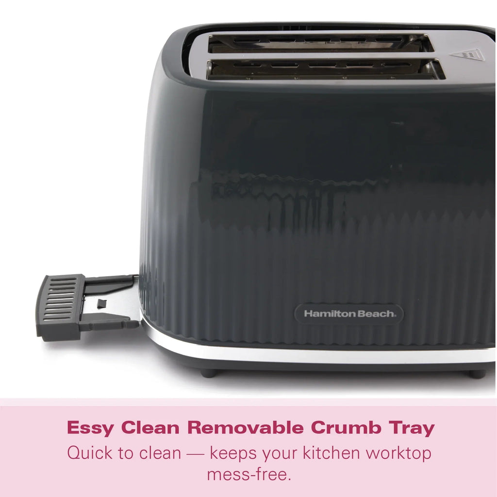 HAMILTON BEACH - Miami 2 Slice Toaster - Charcoal Grey - HB1420CH - Kitchenary