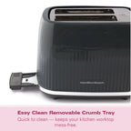 HAMILTON BEACH - Miami 2 Slice Toaster - Charcoal Grey - HB1420CH - Kitchenary