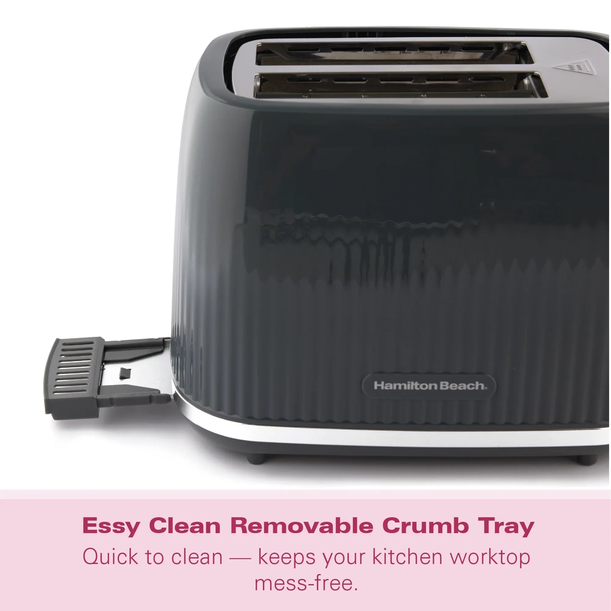 HAMILTON BEACH - Miami 2 Slice Toaster - Charcoal Grey - HB1420CH - Kitchenary
