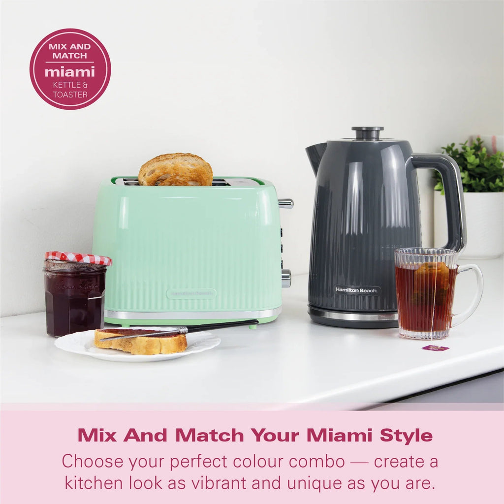 HAMILTON BEACH - Miami 2 Slice Toaster - Charcoal Grey - HB1420CH - Kitchenary