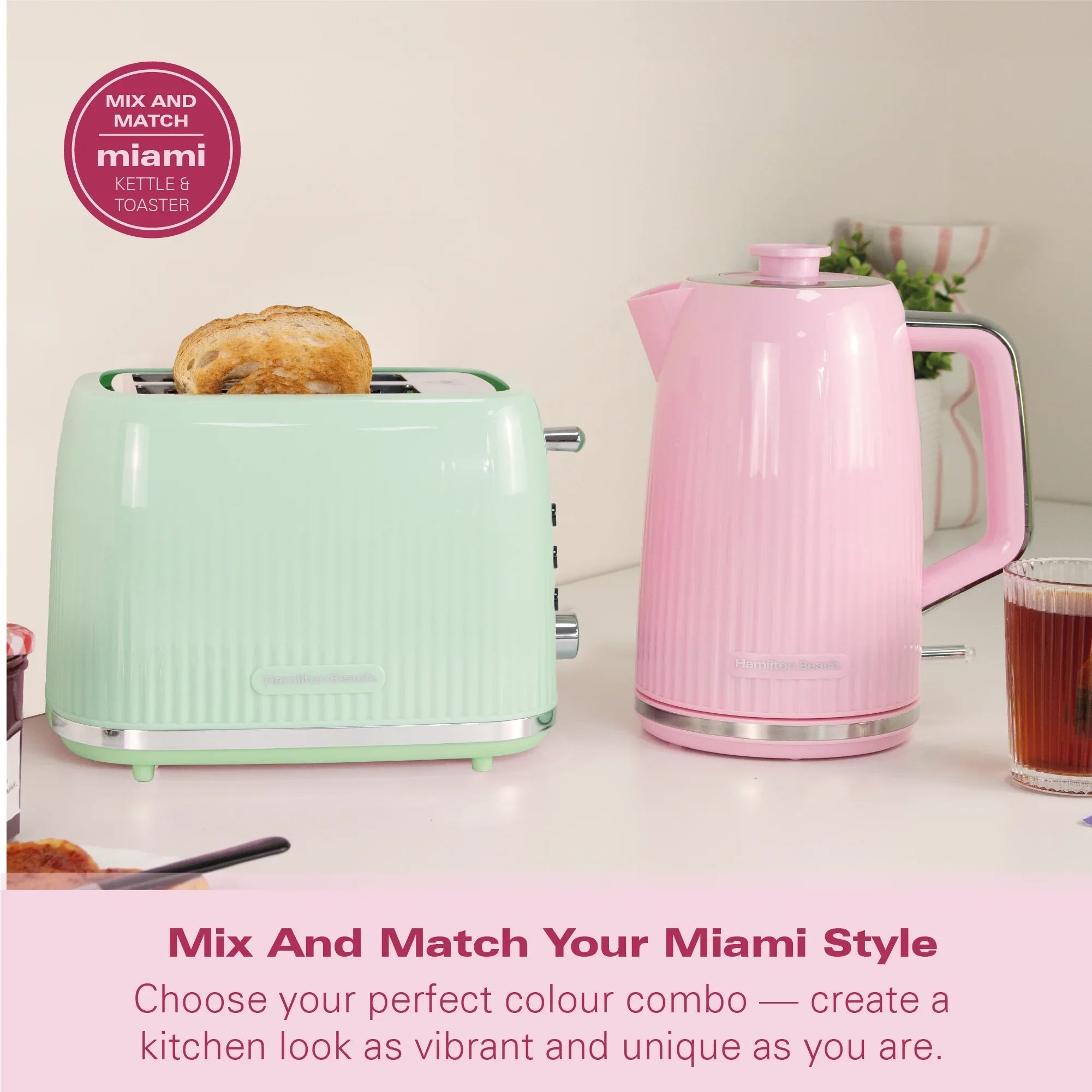 HAMILTON BEACH - Miami 2 Slice Toaster - Mojito Mint - HB1420M - Kitchenary