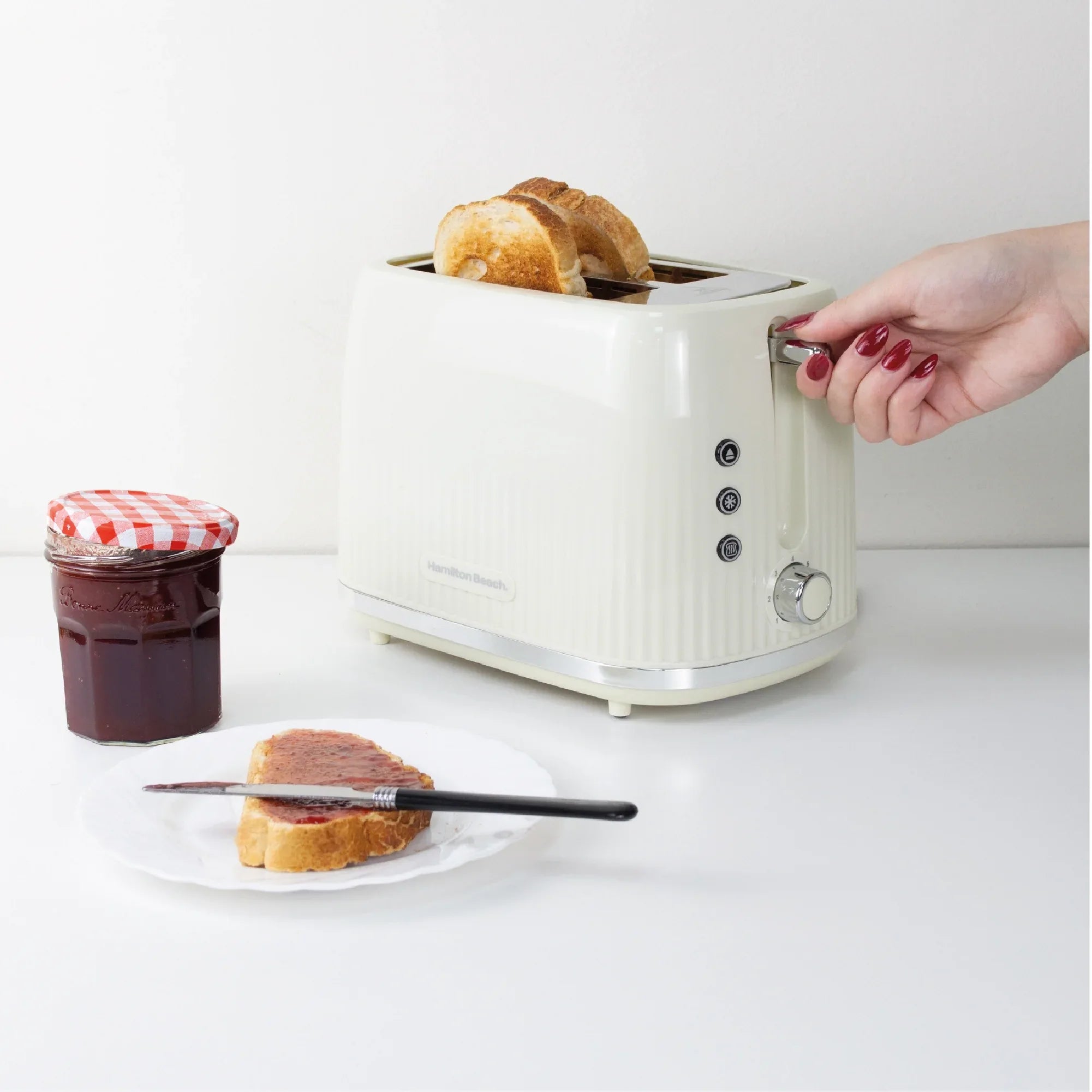 HAMILTON BEACH - Miami 2 Slice Toaster - Sand - HB1420S - Kitchenary