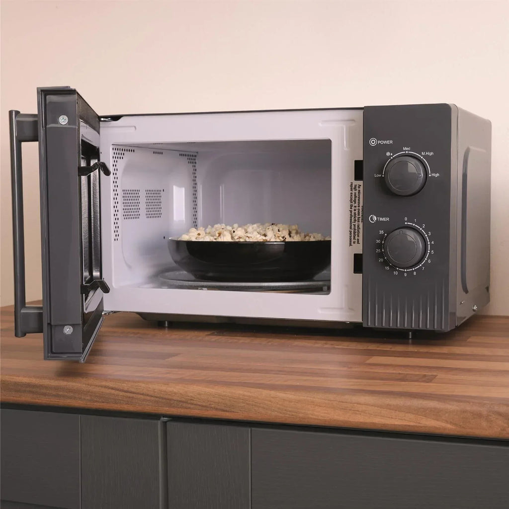 HAMILTON BEACH - Miami 800W Microwave - Charcoal Grey - HBMX20CH - Kitchenary