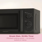 HAMILTON BEACH - Miami 800W Microwave - Charcoal Grey - HBMX20CH - Kitchenary