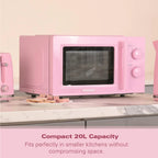 HAMILTON BEACH - Miami 800W Microwave - Flamingo Pink - HBMX20F - Kitchenary