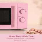 HAMILTON BEACH - Miami 800W Microwave - Flamingo Pink - HBMX20F - Kitchenary