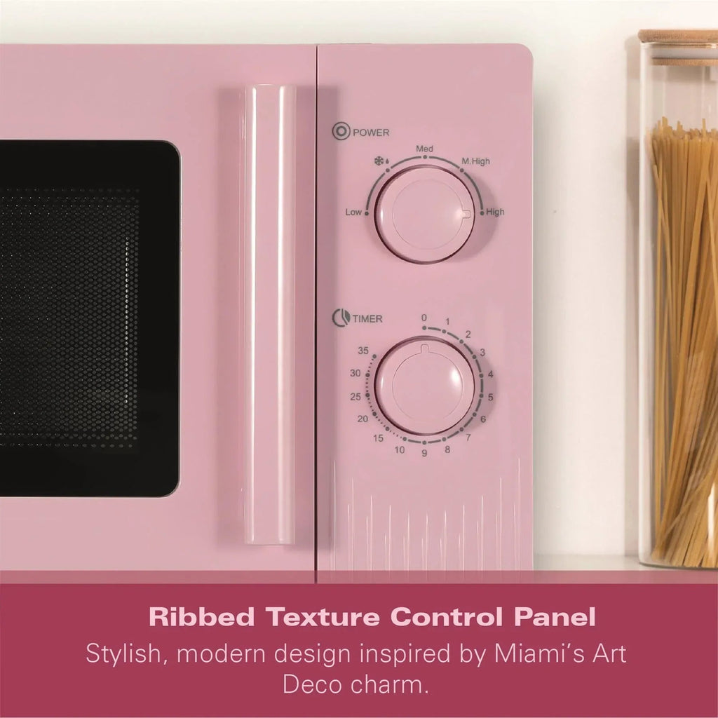 HAMILTON BEACH - Miami 800W Microwave - Flamingo Pink - HBMX20F - Kitchenary