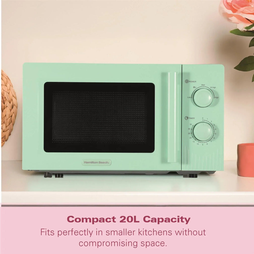 HAMILTON BEACH - Miami 800W Microwave - Mojito Mint - HBMX20M - Kitchenary