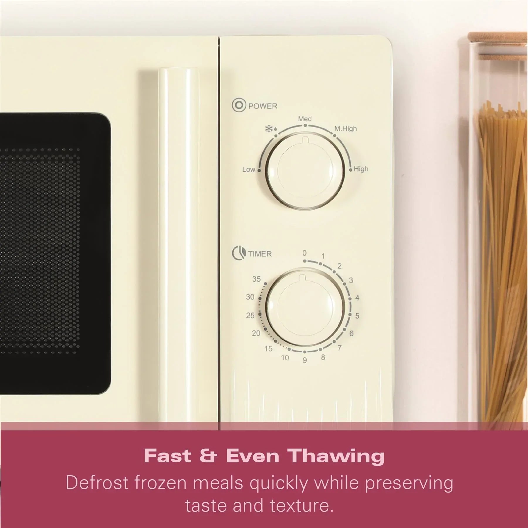 HAMILTON BEACH - Miami 800W Microwave - Sand - HBMX20S - Kitchenary