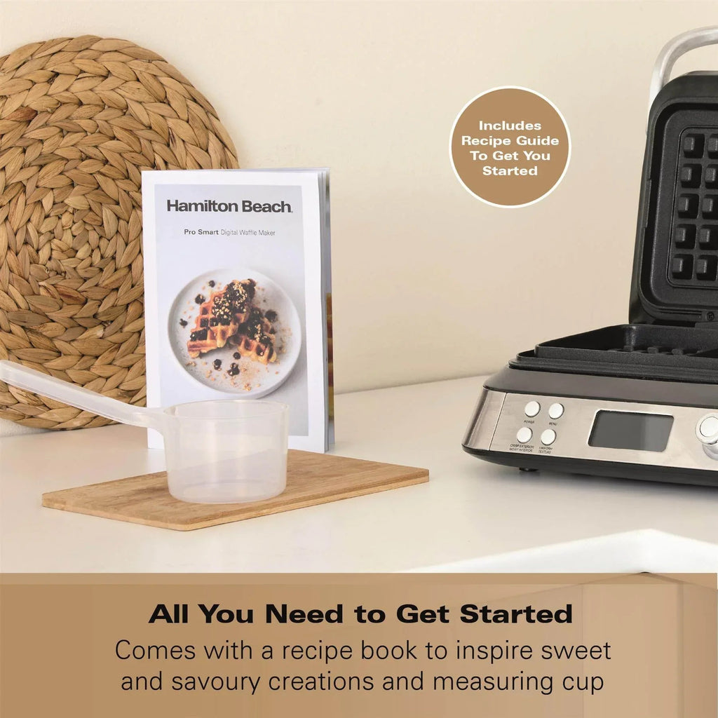 HAMILTON BEACH - Pro Smart Waffle Maker - Silver - HB5403T - Kitchenary