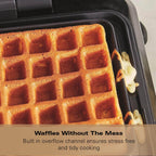 HAMILTON BEACH - Pro Smart Waffle Maker - Silver - HB5403T - Kitchenary