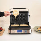 HAMILTON BEACH - Pro Smart Waffle Maker - Silver - HB5403T - Kitchenary