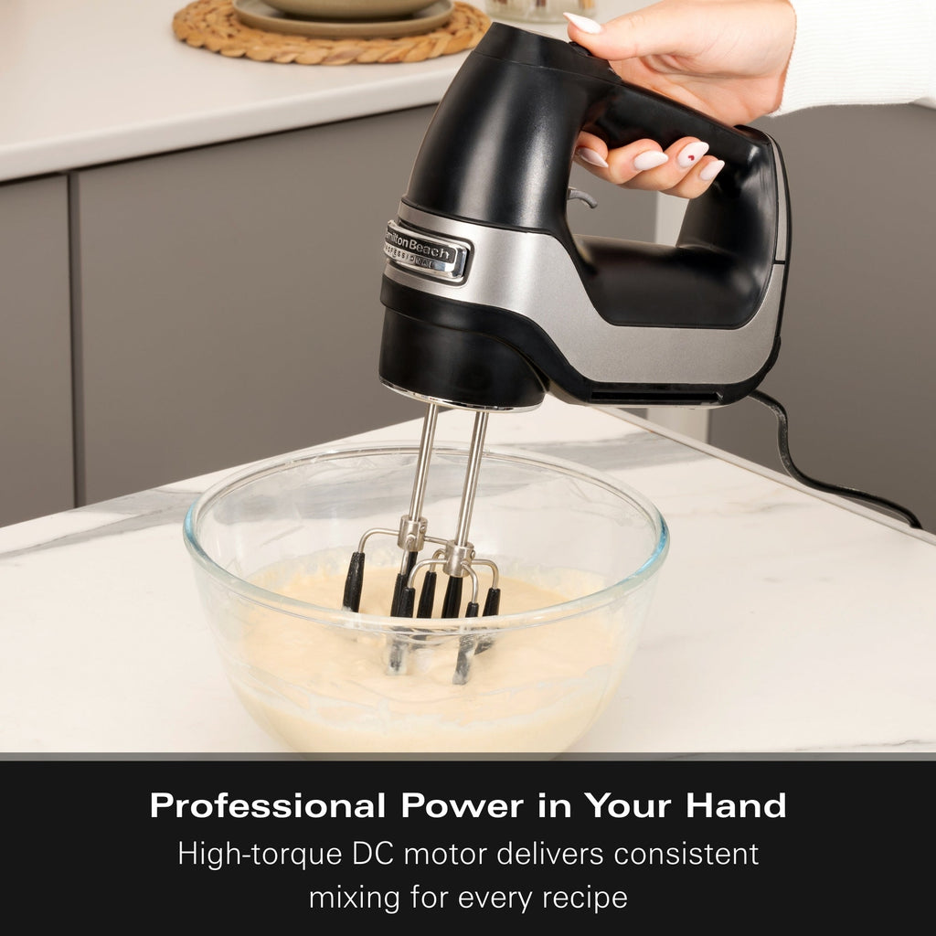 HAMILTON BEACH - Professional 7-Speed Digital Electric Hand Mixer - Black - 62655-SAU - Kitchenary